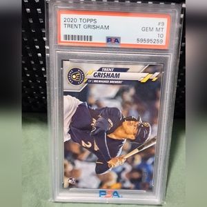 Topps 2020 Trent Grisham Psa mint 10